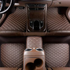 Kcimo 5Pcs Car Floor Mats Universal PU Leather Waterproof Auto Foot Pad Protector Automobile Interior Car Interior Accessories