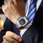 New Simple Digital Full Diamond Watch For Man Gifts Fashion Quartz Wristwatches Mens Automatic Watches Man Clock Montre Homme
