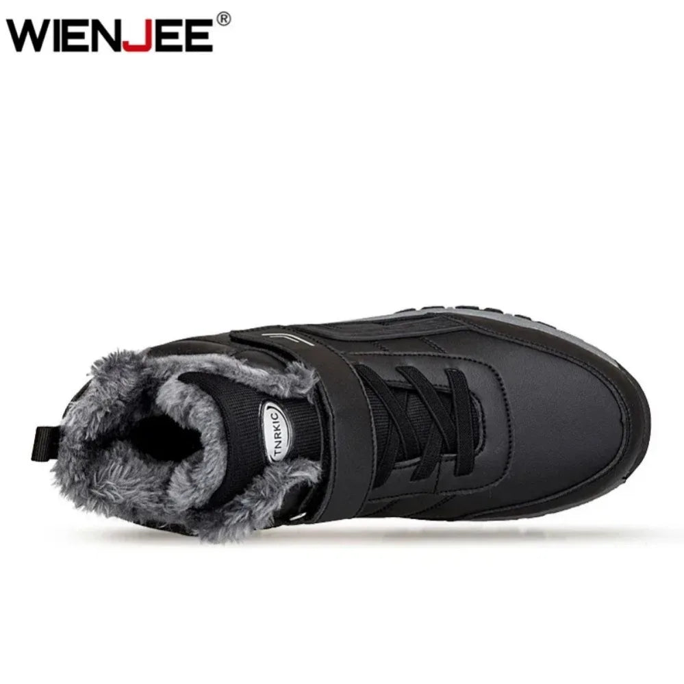 Mens Waterproof Winter Snow Boots – Warm Durable Outdoor Shoes
