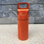 Aluminium Survival Pill Bottle | Waterproof Emergency First Aid Container