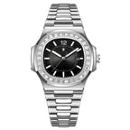 New Simple Digital Full Diamond Watch For Man Gifts Fashion Quartz Wristwatches Mens Automatic Watches Man Clock Montre Homme