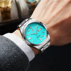 PAAZOMU Top Luxury Man Watch Waterproof Stainless Steel Men Wristwatch Luminous Date Week Fashion Business Quartz Men's Watches