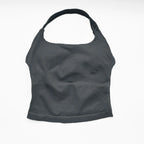 NCLAGEN Gym Halter Top Woman longline strappy tank Padded yoga clothing Fitness workout Running Activewear pilates clothes