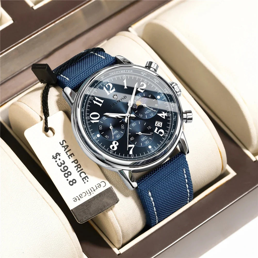 New Sports Canvas Luxury Digital Watch Men Fashion Quartz Wristwatches Gifts For Man Automatic Watches Mens Clock Cadeau Homme
