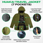 The Huakai Travel Rain Jacket - Unisex