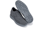 CALTO - X2641 - 2.8 Inches Taller (Iron/Dark Grey Sole) - Lace Up Casual Walker - Lightweight
