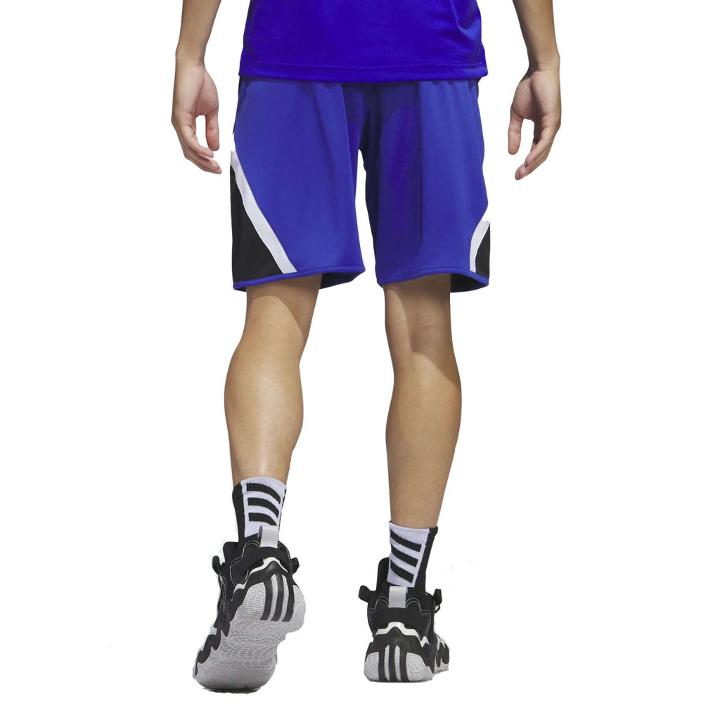 adidas Men's Pro Block Basketball Shorts - Semi Lucid Blue / White