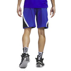 adidas Men's Pro Block Basketball Shorts - Semi Lucid Blue / White