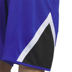 adidas Men's Pro Block Basketball Shorts - Semi Lucid Blue / White