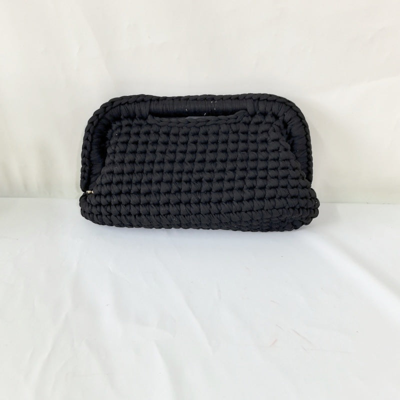 Women's Hand-Crocheted Clutch Bag