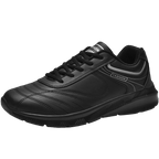 Autumn Mens Fashion White Sneakers Light Sport Shoes Black Leather Running Spring Winter Warm Soft Shoes Athletic Road Running Casual Lace Up Comfort Sports Fashion Sneakers