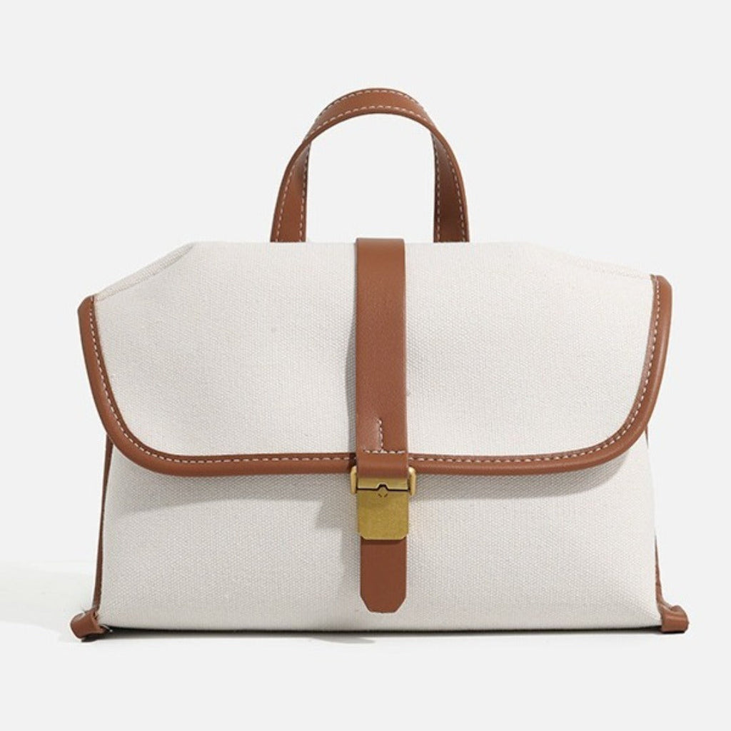 Denim messenger bag, women's casual canvas handbag, tote square bag