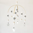 Baby Nordic Wooden Beads Wind Chimes with Wool Balls Nursery Mobile Crib Bed Bell Baby Bedroom Ceiling Wooden Beads Wind Chime Hanging Newborn Baby Bed Hanging Wind-bell Crib Tent Kids Room Decorations Ornaments