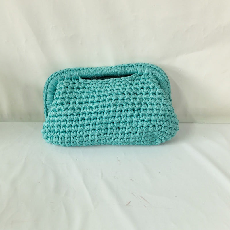 Women's Hand-Crocheted Clutch Bag
