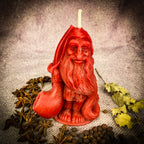 Beeswax Domovyk House Gnome Spell Candle - Home Blessing & Protection