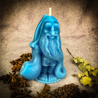 Beeswax Domovyk House Gnome Spell Candle - Home Blessing & Protection