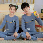 Boys Girls Sleepwear Winter Cotton Pajamas Sets Children Home Wear For Boy Pajamas Kids Nightwear Teenage Pajamas Clothes Sleepwear Suit Comfortable Thin Leisure Sleep Lounge Sleepwear for Adults Women Jogging Home wear