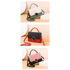 Brand New Attractive Candy Color Design PU Leather Crossbody Bags For Women And Girls Nice Shoulder Hand Bag, Travel Handbags, Stylish Phone Purse Mini Flap