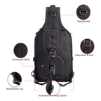 JupiterGear Tactical Military Sling Backpack 15L Shoulder Bag Molle Outdoor Daypack Backpack with Adjustable Strap