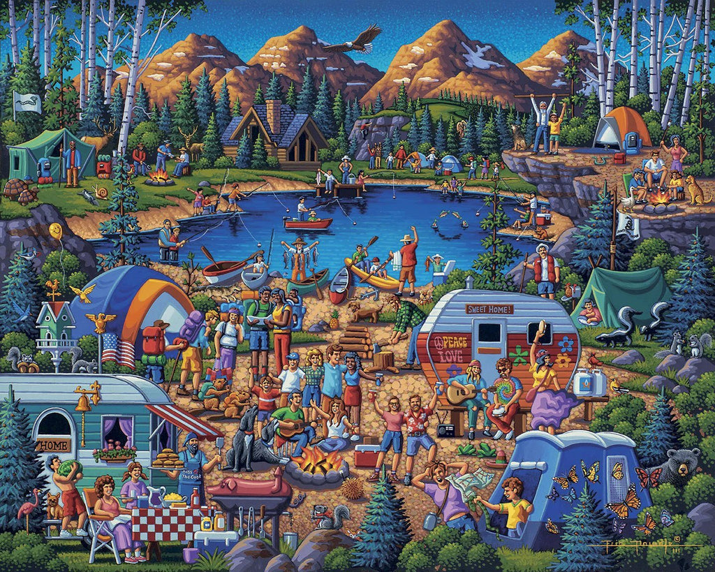 Camping Adventure 1000 Piece Jigsaw Puzzle by Dowdle Puzzles