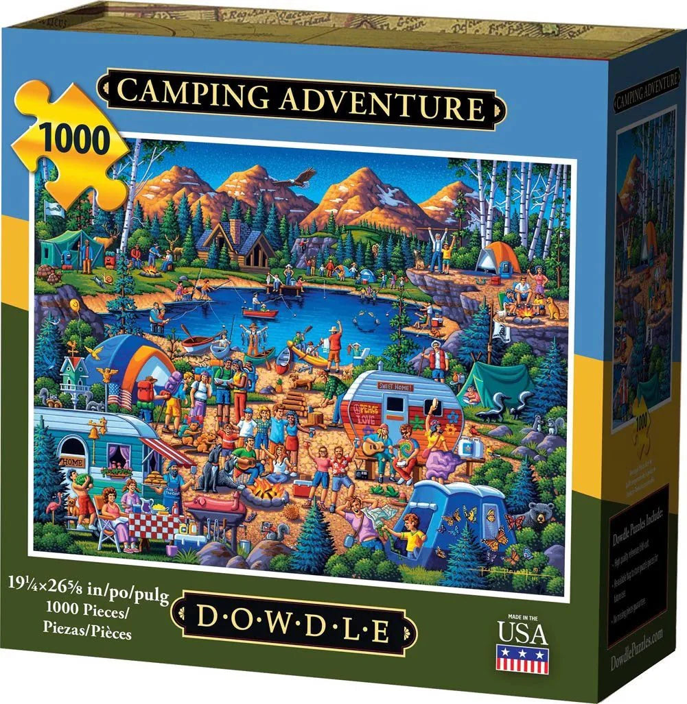 Camping Adventure 1000 Piece Jigsaw Puzzle by Dowdle Puzzles