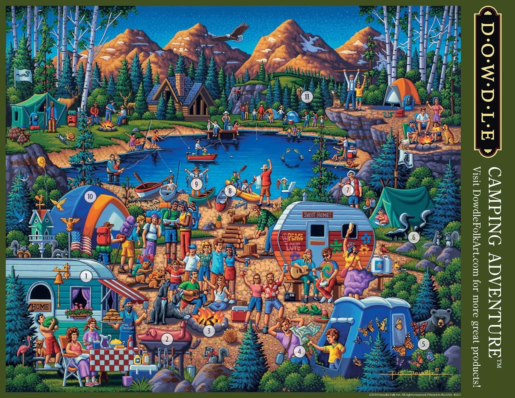Camping Adventure 1000 Piece Jigsaw Puzzle by Dowdle Puzzles