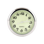 Car Clock Watch Indoor Automobiles Stick-In  Luminous Quartz Analog Watch Universal Pocket Mini Stick-On Clock for Car Boat Bike Home Watch Decoration Accessories