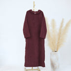 Casual Corduroy Hoodie Abaya (MA110)