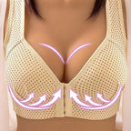 Comfortable Seamless Bra For Women Fashion Push Up Bras Wire Free Lingerie Full Cup Bralette Cotton Underwear Brassiere Front Closure