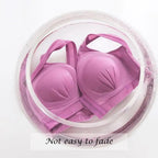 Comfortable Seamless Bra For Women Fashion Push Up Bras Wire Free Lingerie Full Cup Bralette Cotton Underwear Brassiere Front Closure