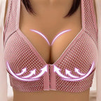 Comfortable Seamless Bra For Women Fashion Push Up Bras Wire Free Lingerie Full Cup Bralette Cotton Underwear Brassiere Front Closure