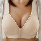 Comfortable Seamless Bra For Women Fashion Push Up Bras Wire Free Lingerie Full Cup Bralette Cotton Underwear Brassiere Front Closure