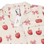 Dipaliz Kawaii Girl Short Sleeve Pajama Satin Comfort Glam