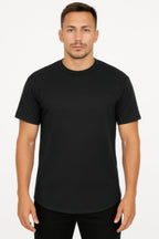 Curved Athletic Sports T-shirt