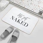 Lets Get Naked, Bathroom, Fun, Bathroom Deco, Bathroom Shower Curtain, Bathroom Rug, Bathroom Fun Bath Mat