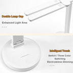 Double Lamp Cap Led Foldable Reading Lamp For Children's Mobile Phone Bracket Desk Study Light Free Shipping Bedroom Table Lamps Decorative Table Lamp Cute Study Lamps for Bedroom Décor