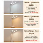 Double Lamp Cap Led Foldable Reading Lamp For Children's Mobile Phone Bracket Desk Study Light Free Shipping Bedroom Table Lamps Decorative Table Lamp Cute Study Lamps for Bedroom Décor