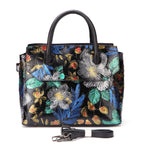 First Layer Cowhide Fashion Hand-painted Women's Retro Handbag