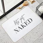 Lets Get Naked, Bathroom, Fun, Bathroom Deco, Bathroom Shower Curtain, Bathroom Rug, Bathroom Fun Bath Mat