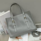 New Genuine Leather Women's Bag, Top-grain Cowhide Shopping Bag, Luxury Feel, Commuter Handbag, Single Shoulder And Crossbody Bag