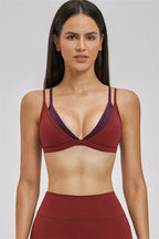 The Seraphine Layered V Sports Bra Leggings 2-Piece Set