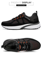Elegant Mens Sneakers Sport Mesh Trainers Lightweight Running Shoes Outdoor Athletic Breathable Non-Slip Casual Comfortable Outdoor Sport Sneakers