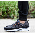 Elegant Mens Sneakers Sport Mesh Trainers Lightweight Running Shoes Outdoor Athletic Breathable Non-Slip Casual Comfortable Outdoor Sport Sneakers