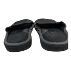 Longbay Mens Size 13-14 Gray Slippers Open Round Toe Slide On House Shoes