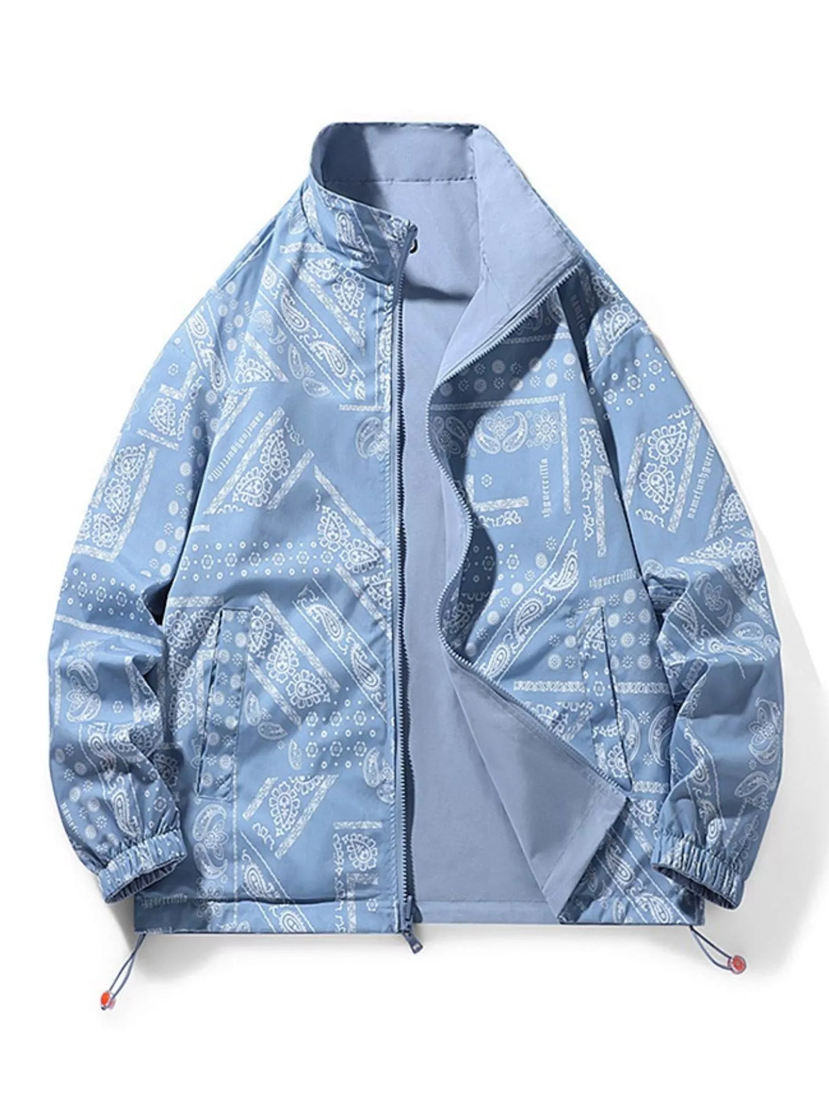 Men's Plus Size Zip Up Lightweight Windbreaker Jacket