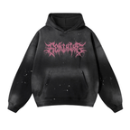 Feminine Vintage Frayed Premium Metal Hoodie