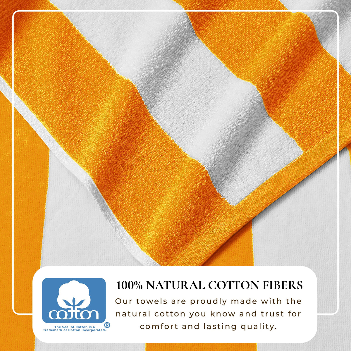 Cotton Velour Cabana Stripe Beach Towel - Novia Collection