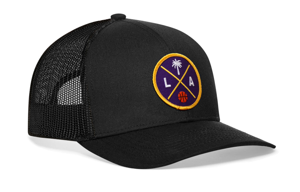 Los Angeles Trucker Hat  |  LA X Basketball Snapback