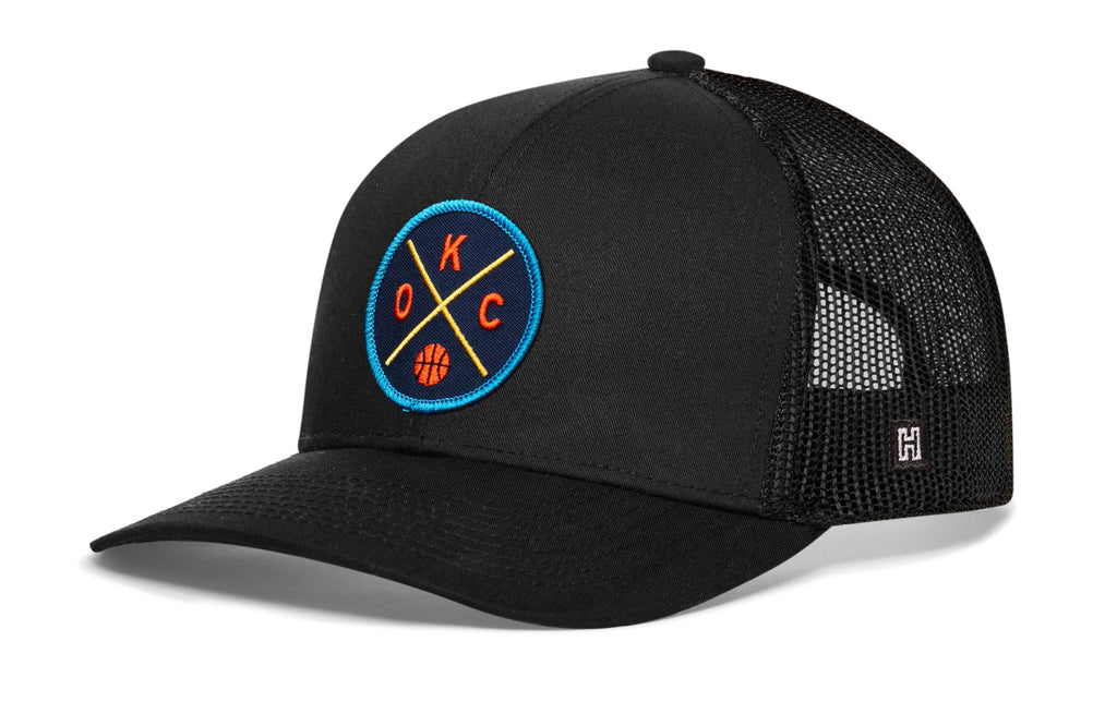 Oklahoma City Trucker Hat  |  OKC X Basketball Snapback