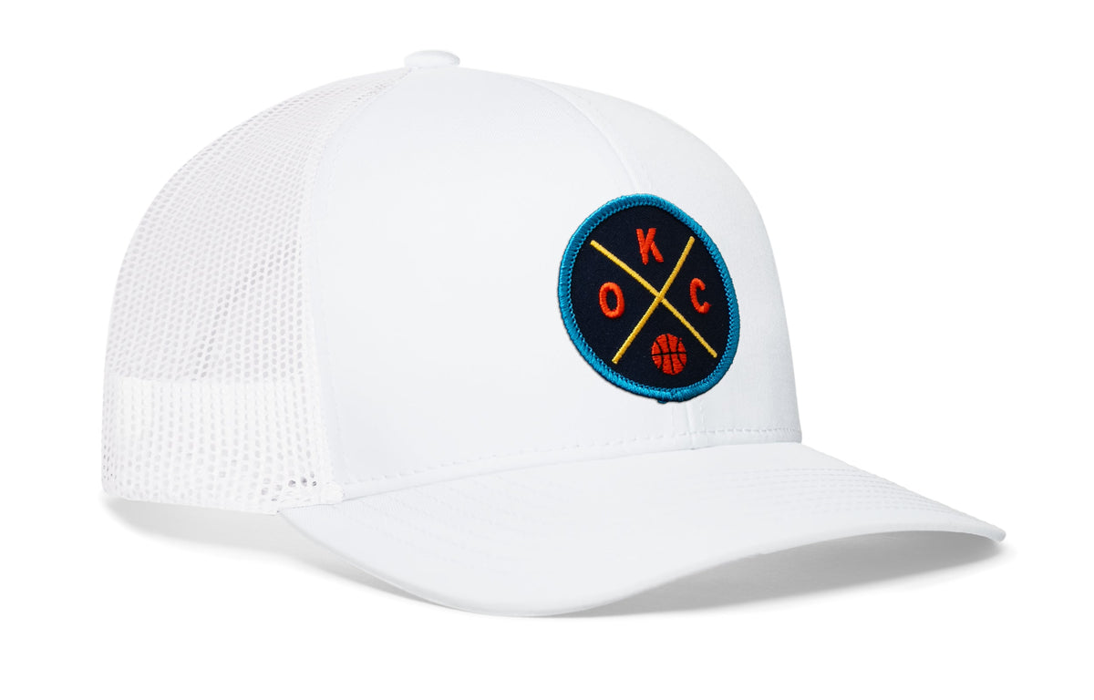 Oklahoma City Trucker Hat  |  OKC X Basketball Snapback